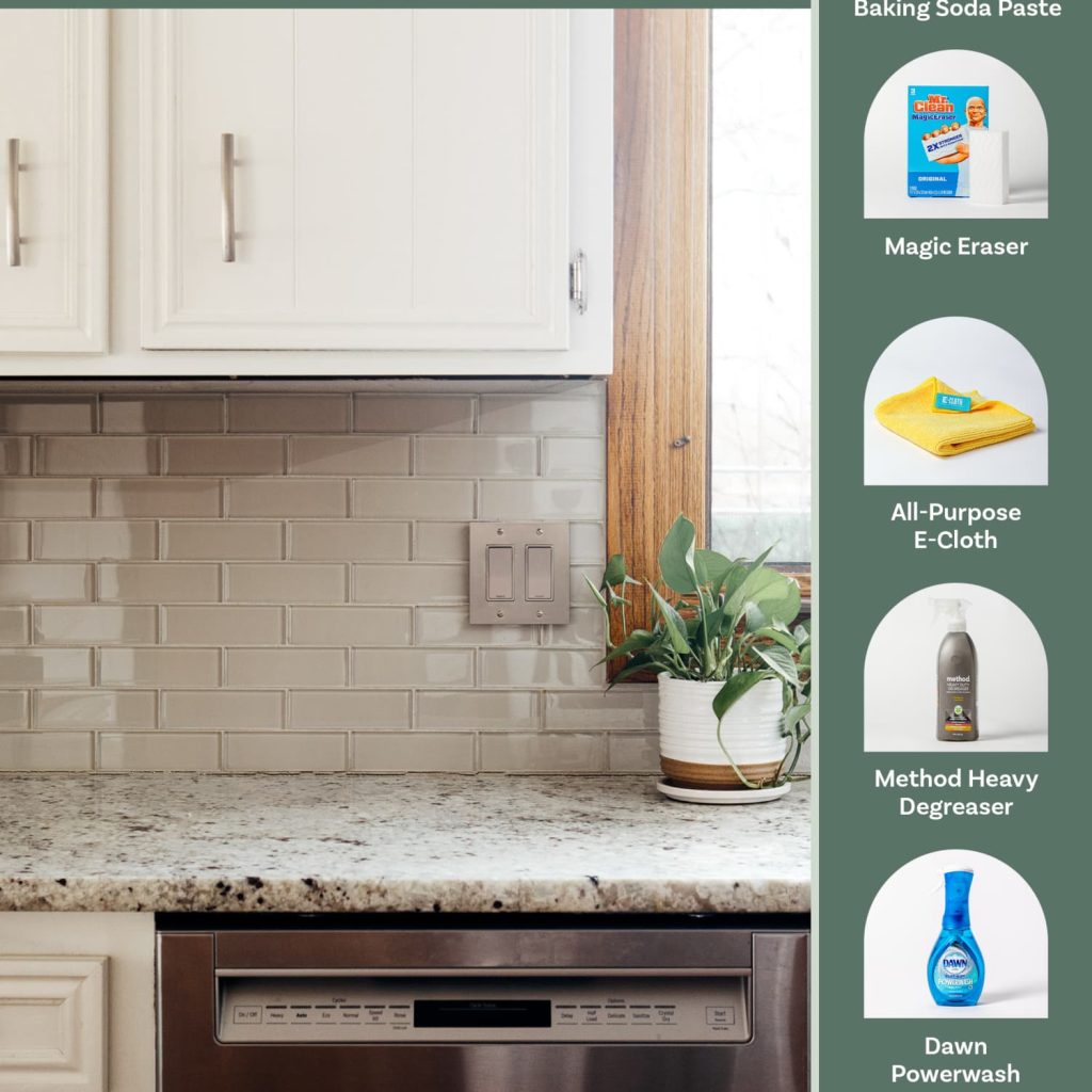 What Cleaning Solutions to Put on a Kitchen Backsplash