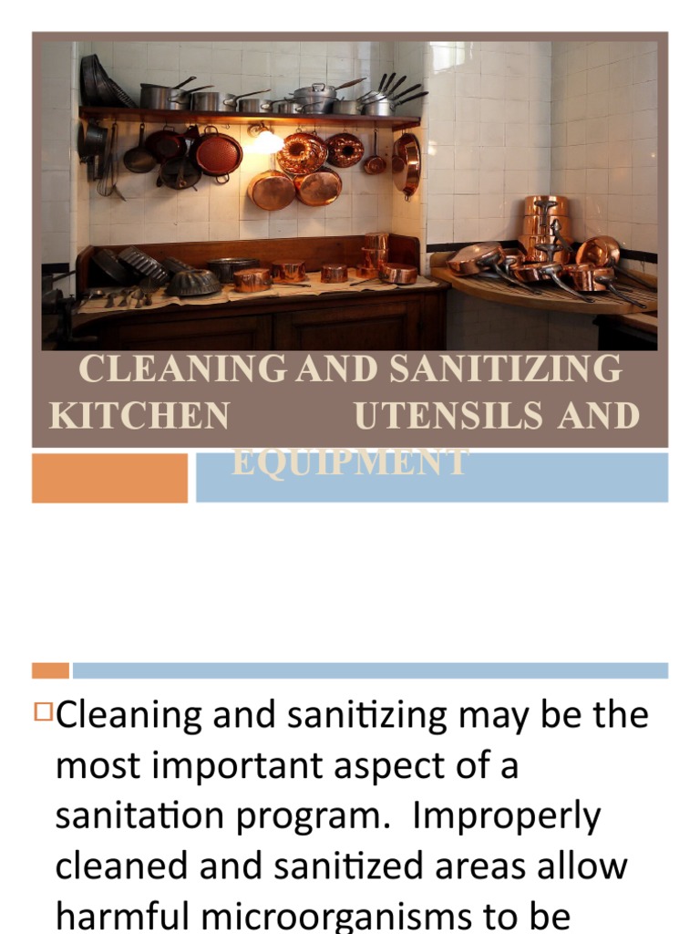 Why is It Important to Sanitize Kitchen Tools And Equipment